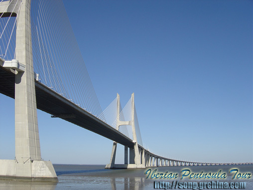 Pont Vasco da Gama, Lisbon - the largest bridge in Europe